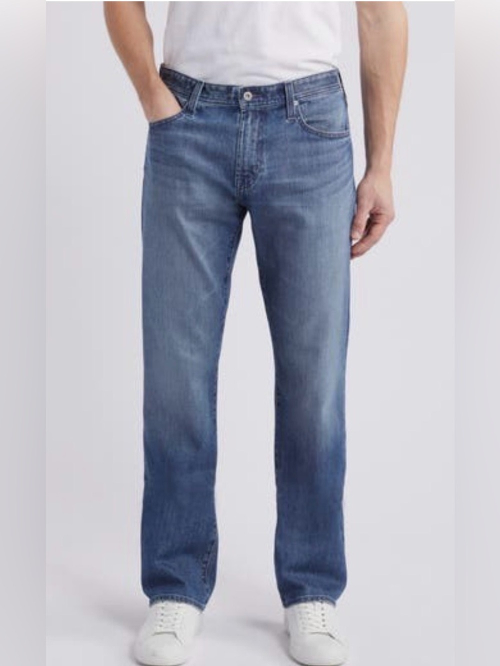 AG Protégé Jeans Japanese Denim 360° Classic Straight Medium Indigo Wash 34 x 32